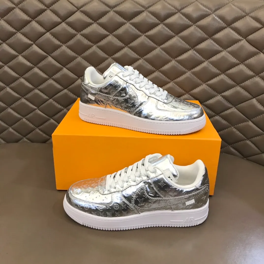 Men's shoes 💰p440 "*OUIS *UITTO*" x OFF-WHITE x Nike tripartite collaboration! Trendy and cool men's casual sports shoes with unrivaled color matching. The design idea basically continues the style of THE TEN. The Swoosh line and tongue label have a very familiar visual effect and are both fashionable and trendy! A must-have for fashionistas! The effect on your feet is absolutely stunning! Size: 38-45